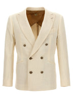 MAURIZIO MIRI White Silk Blazer