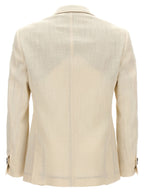 MAURIZIO MIRI White Silk Blazer