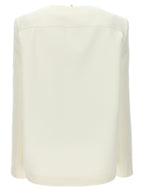 Sportmax White Polyester Full-Length Jacket