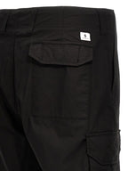 Department 5 Black Cotton Cargo Pants
