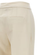 Kiton White Virgin Wool Casual Pants