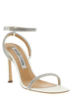 Sergio Rossi White Goatskin Stiletto Heel Sandals