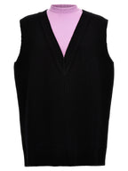 Jil Sander Multicolor Wool Sleeveles Sweater