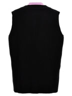 Jil Sander Multicolor Wool Sleeveles Sweater