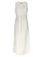 White Flax Sleeveless Jacket
