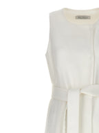 White Flax Sleeveless Jacket