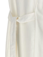 White Flax Sleeveless Jacket