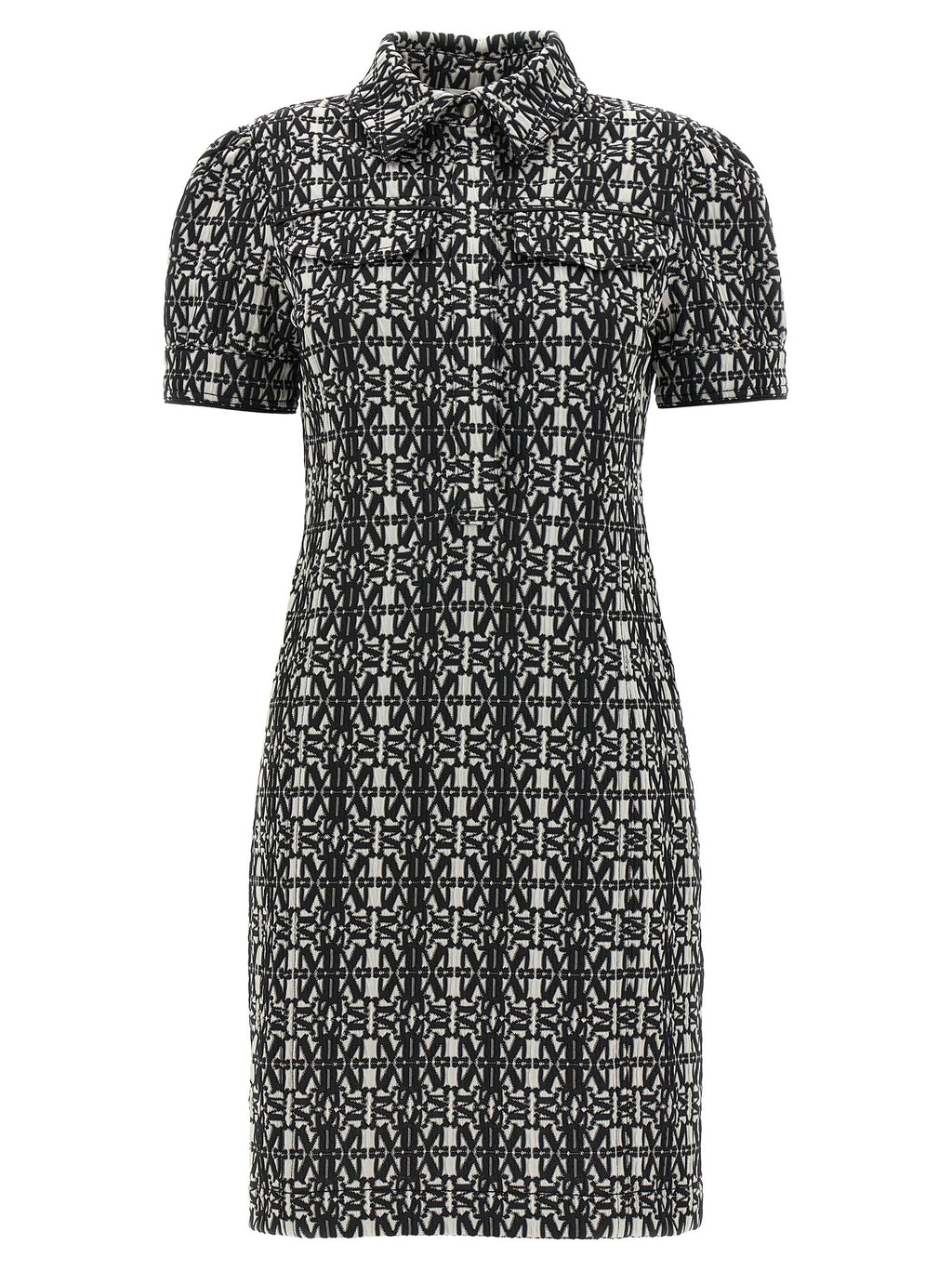 Zweifarbiges Polyester-Kurzkleid