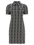 Zweifarbiges Polyester-Kurzkleid