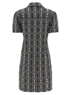 Zweifarbiges Polyester-Kurzkleid