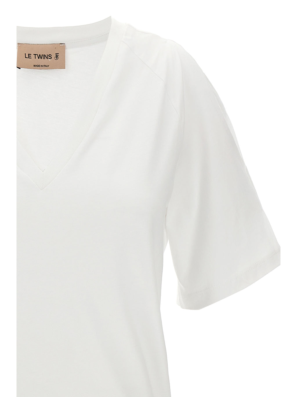 LE TWINS White Cotton T-Shirt