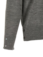 Gray Virgin Wool Cardigan