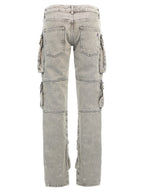 The Attico Gray Cotton Cargo Pants