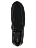 Khaite Black Polyamide Slip-On Loafers