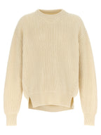 Jil Sander White Wool Cardigan