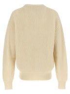 Jil Sander White Wool Cardigan