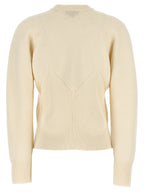Alexander McQueen White Wool Cardigan