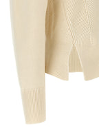 Alexander McQueen White Wool Cardigan
