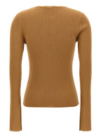 Max Mara Beige Silk Cardigan