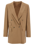 Max Mara Beige Virgin Wool Blazer