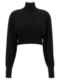 Sportmax Black Virgin Wool Cardigan