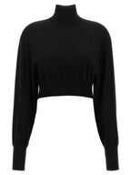 Sportmax Black Virgin Wool Cardigan