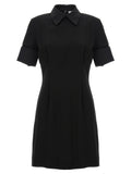 Sportmax Black Viscose Short Dress