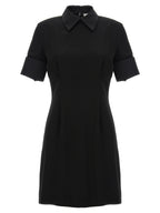 Sportmax Black Viscose Short Dress