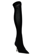 RENE CAOVILLA Black Leather Over The Knee