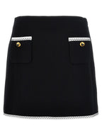 Moschino Bicolor Viscose Long Skirt