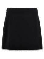 Moschino Bicolor Viscose Long Skirt