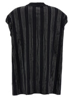 The Attico Black Cotton Short Dress