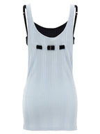 The Attico Blue Cotton Tank Tops