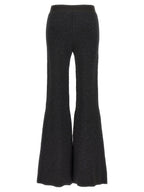 Palm Angels Black Viscose Flared Pants