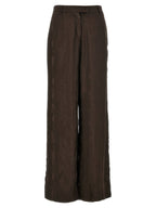 F.R.S. - FOR RESTLESS SLEEPERS Brown Viscose Casual Pants