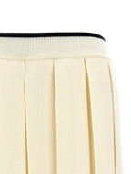 Thom Browne White Virgin Wool Long Skirt