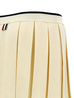 Thom Browne White Virgin Wool Long Skirt