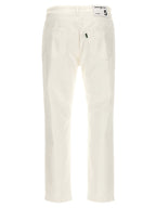 Department 5 White Cotton Straight-Leg Jeans