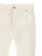 Department 5 White Cotton Straight-Leg Jeans