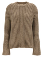 Khaite Beige Cashmere Cardigan