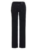 Darkpark Black Cotton Straight-Leg Jeans