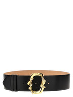 Alexander McQueen Black Cowhide Regular Belt