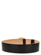 Alexander McQueen Black Cowhide Regular Belt