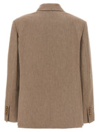 The Andamane Beige Viscose Blazer
