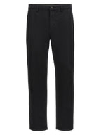 Department 5 Black Cotton Casual Pants