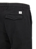 Department 5 Black Cotton Casual Pants