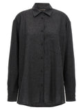 The Andamane Gray Wool Blouse