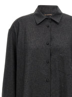 The Andamane Gray Wool Blouse