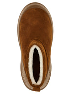 Moon Boot Brown Cowhide Flat Boots