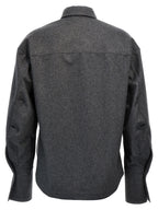 The Attico Gray Wool Blouse
